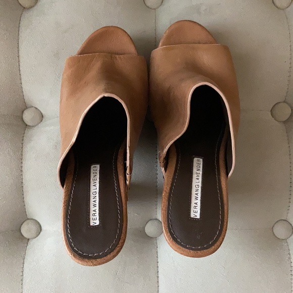 Vera Wang Lavender Stud Leather Mules - Picture 5 of 7